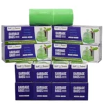 Tot2hom Green Garbage Bags Medium Size 19 x 21 Inches – Pack of 12 Roll - 360 Bags | with Tie-String | Strong Leak-Proof Dustbin Covers/waste bag/trash bag for Home, Office, Kitchen, Bathroom