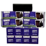 Tot2hom Medium Size Garbage Bags - 19 X 21 Inch - Black - Pack of 12 Rolls-360 bags with Tie-String | Strong Leak-Proof Dustbin Covers for Home, Office, Kitchen, Bathroom, hotels, salons, clinics