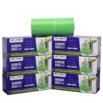 Tot2Hom Medium Green Garbage Bags 19×21 in – 180 Bags (6 Rolls)