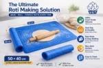 VGT Reusable Silicon Roti Mat - Pack of 2 | Pastry Fondant Dough Chapati Rolling Mat for Roti Baking Mat, 50 x 40 cm Roti Making Sheet - Image 4