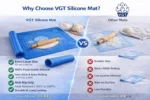 VGT Reusable Silicon Roti Mat - Pack of 2 | Pastry Fondant Dough Chapati Rolling Mat for Roti Baking Mat, 50 x 40 cm Roti Making Sheet - Image 3