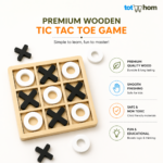Premium Wooden Tic Tac Toe Game Board (XO Game) for Kids & Family - Image 3