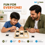 Premium Wooden Tic Tac Toe Game Board (XO Game) for Kids & Family - Image 4