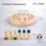 Premium Wooden Memory Chess Game for Kids | Brain Development Toy - Image 4