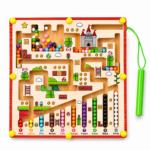 Tot2hom Magnetic Color & Number Maze | Montessori Wooden Learning Toy for Curious Young Minds
