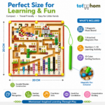 Tot2hom Magnetic Color & Number Maze | Montessori Wooden Learning Toy for Curious Young Minds - Image 2