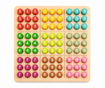 Premium Wooden Sudoku Board Game with 91 Colourful Number Coins | Educational Brain & Logic Puzzle